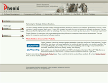 Tablet Screenshot of phenixsolutions.com